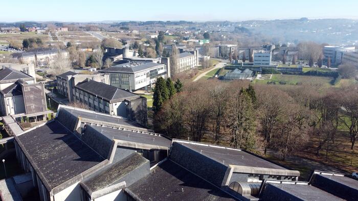 Vista aérea do Campus de Lugo. FOTO: Santi Alvite