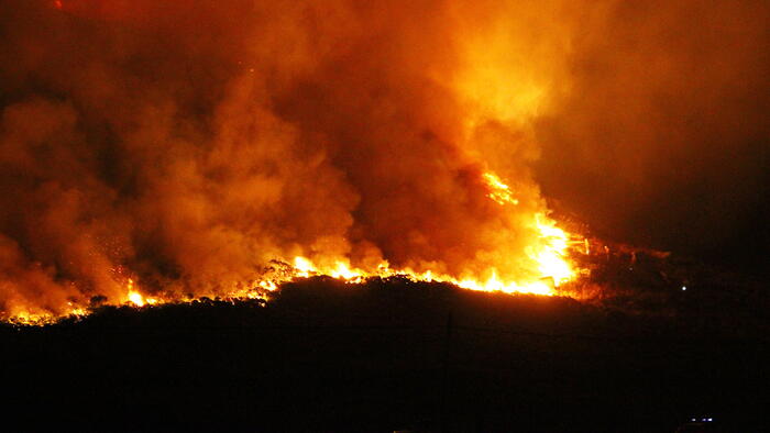 Incendio en Cabo Silleiro. Foto: Flickr (Contando estrelas)