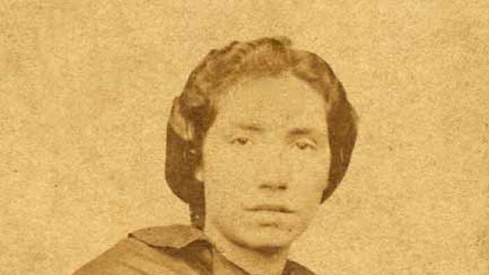 Rosalía por Cardarelly. Santiago de Compostela na década dos 60 do século XIX. FOTO: Colección da RAG