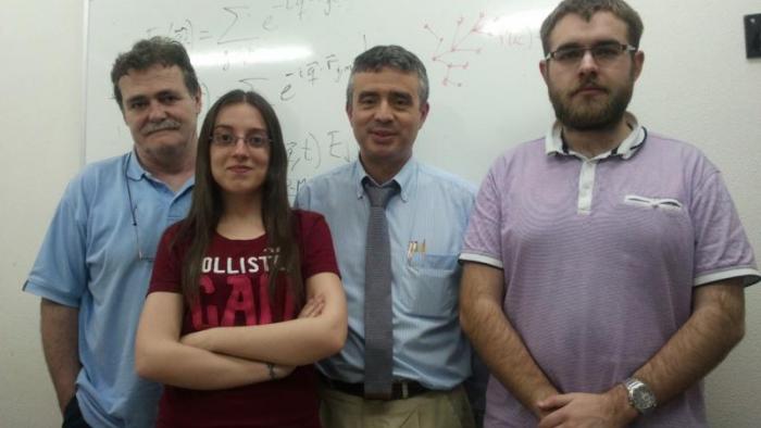 De esquerda a dereita, Carlos J.  Ricoy, Trinidad Méndez, Luis Miguel Varela e Jesús Carrete