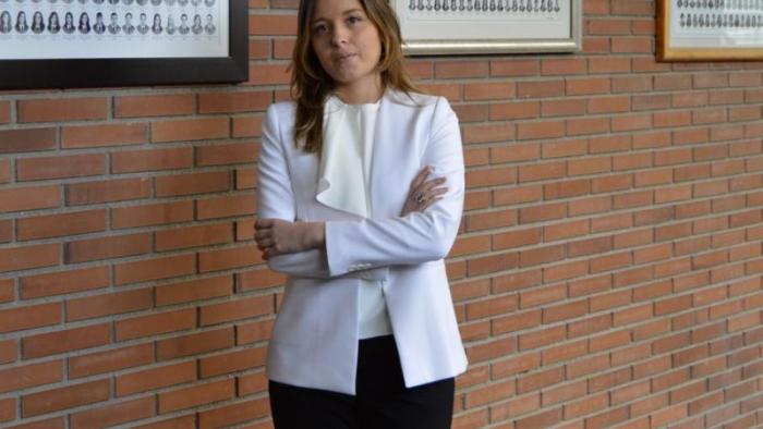 María Roel Sánchez, na Facultade de Veterinaria de Lugo