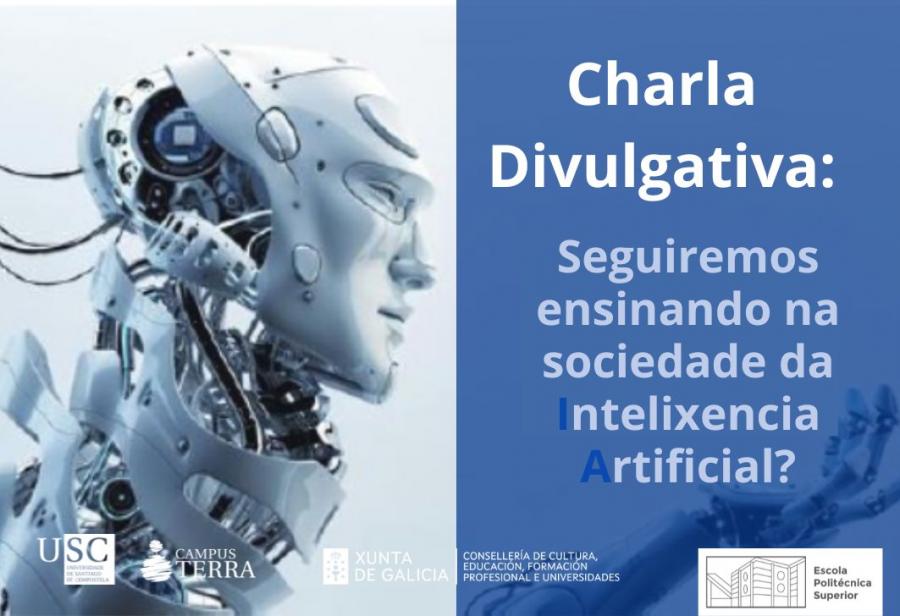 Cartaz Charla Divulgativa sobre IA