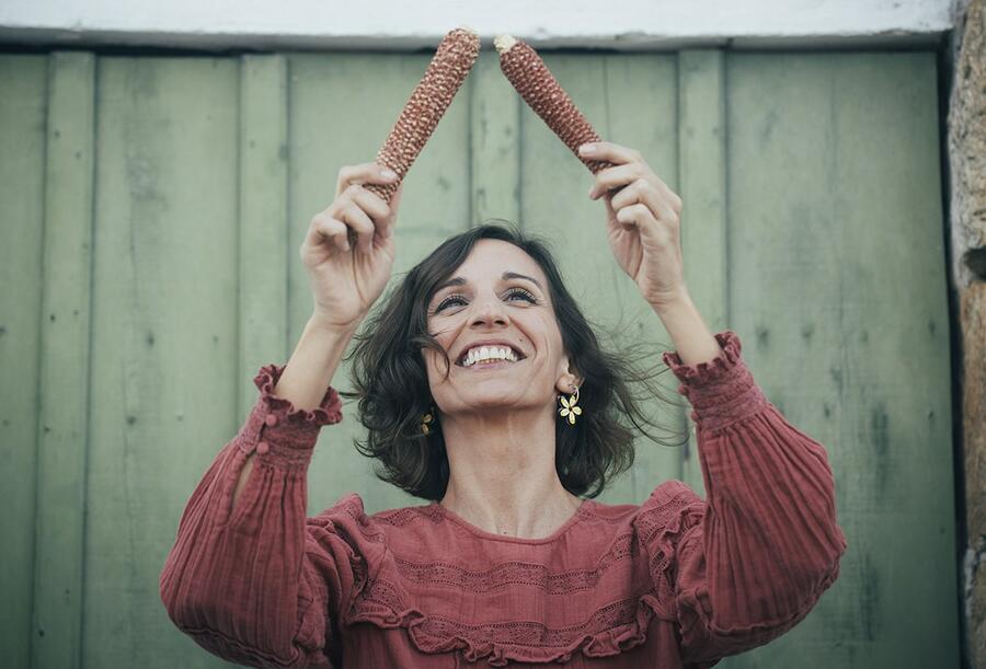 Marta Ortiz nunha actuación Marta Ortiz nunha actuación