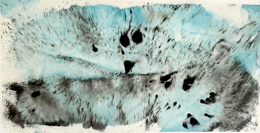 Detalle da obra da mostra 'O ceo aos meus pés'. Luciana Rago Ferrón