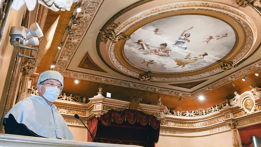 Ramón Villares Paz pronunciando o seu discurso Ramón Villares Paz pronunciando o seu discurso