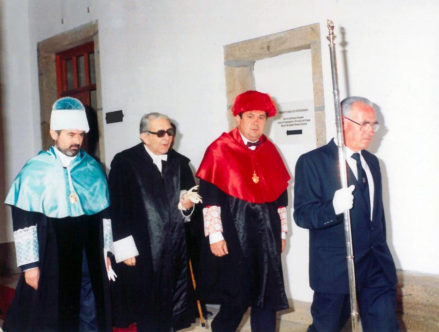 Darío Villanueva xunto a Gonzalo Torrente Ballester