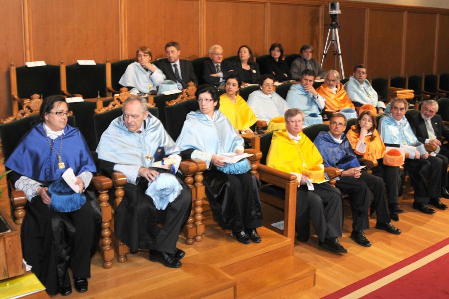 Homenaxeado e asistentes ao acto Homenaxeado e asistentes ao acto