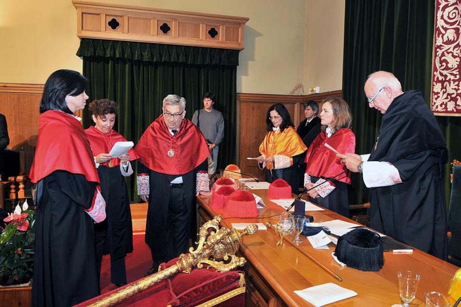 Momento do discurso do reitor Momento da investidura
