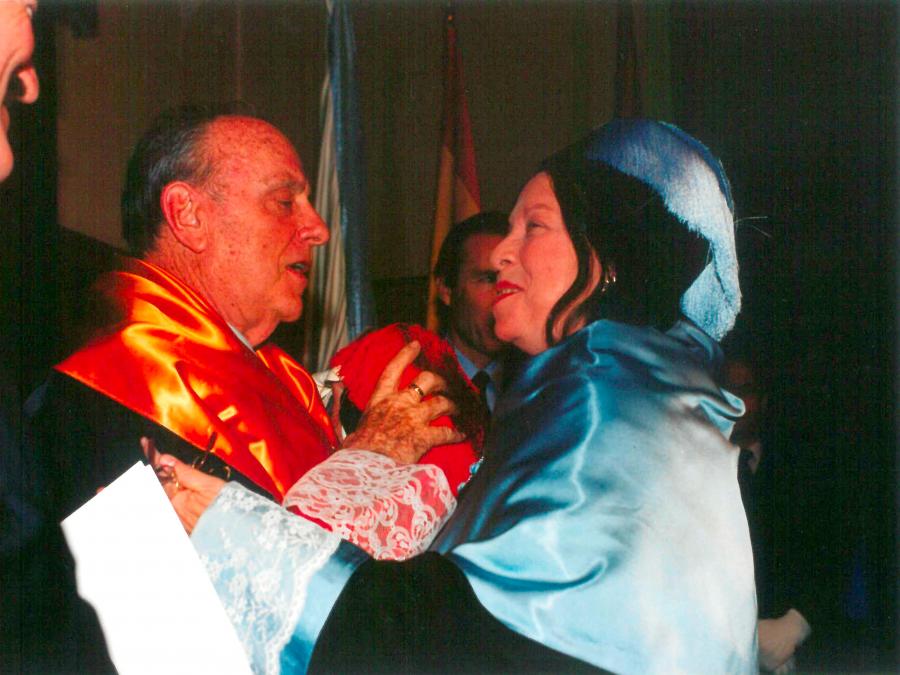 Manuel Fraga e Nélida Piñón