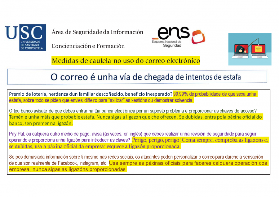 Gangas, premios de lotería, presuntas revisión de seguridade? ESTAFAS