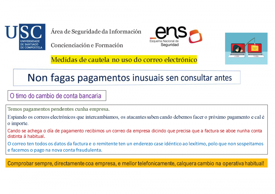 Ten coidado ao pagar facturas