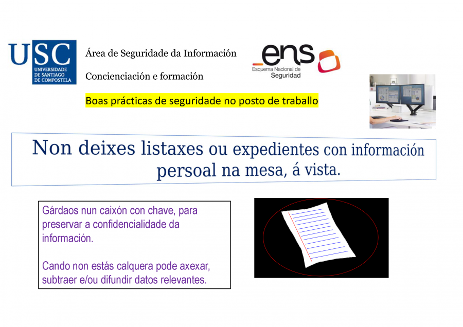 Conserva a mesa limpa de papeis