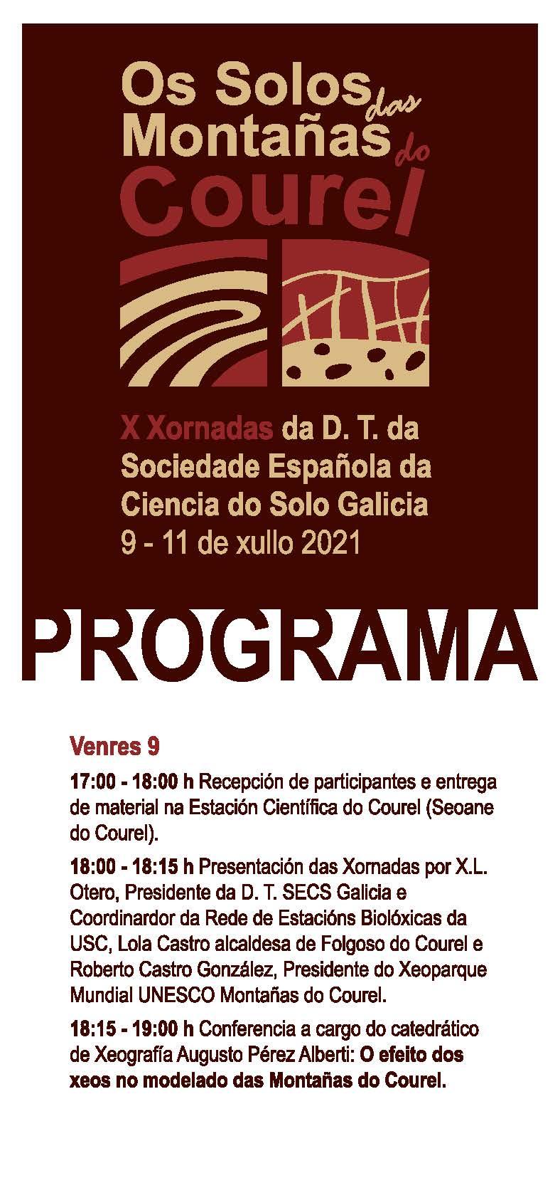 Cartaz e programa das xornadas