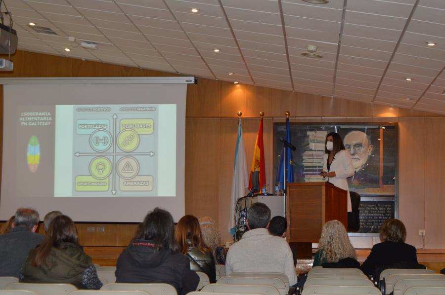 Ángeles Romero, na súa intervención