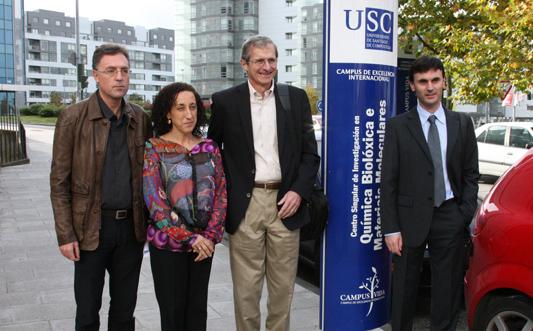 José Luis Mascareñas, María Dolores Pérez, Richard Royce Schrock e Jorge Mira no CiQUS