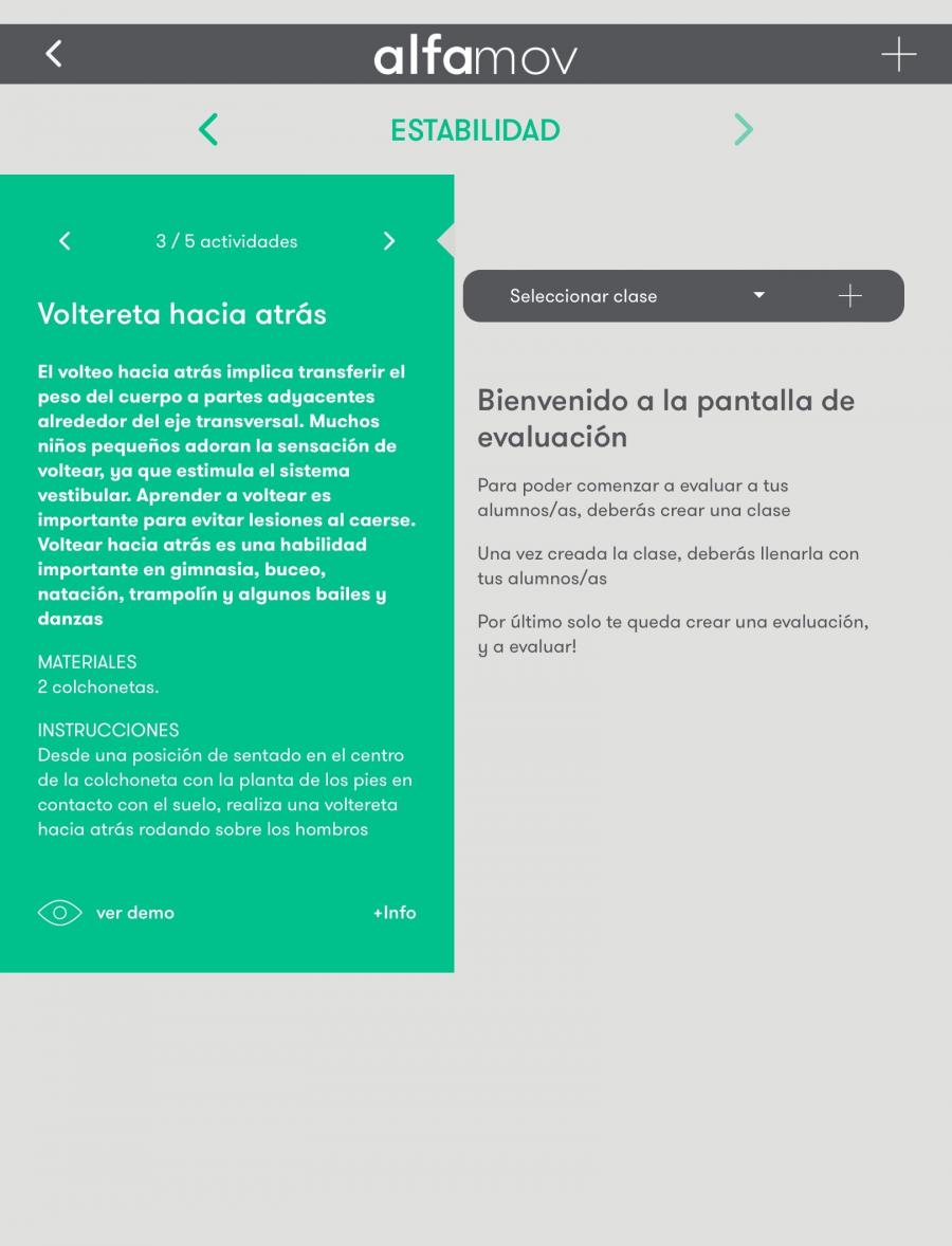 Captura de pantalla da app