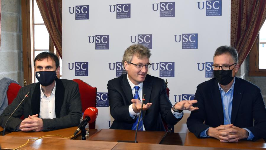 O Premio Nobel de Química 2021 mantivo un encontro cos medios de comunicación. FOTO: Santi Alvite