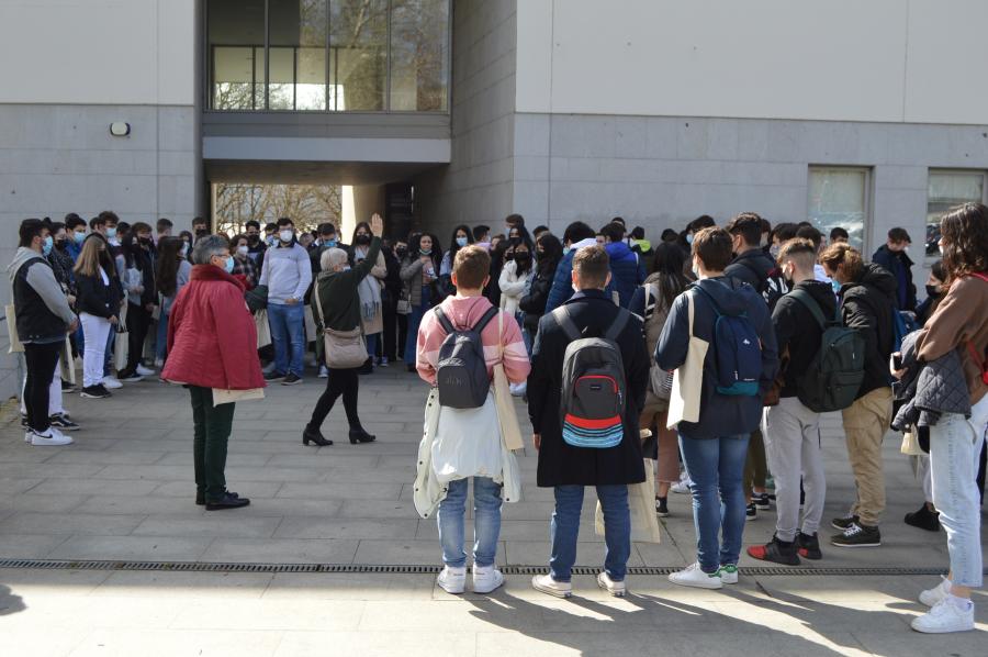 Estudantes participantes nos Encontros no Campus de Lugo