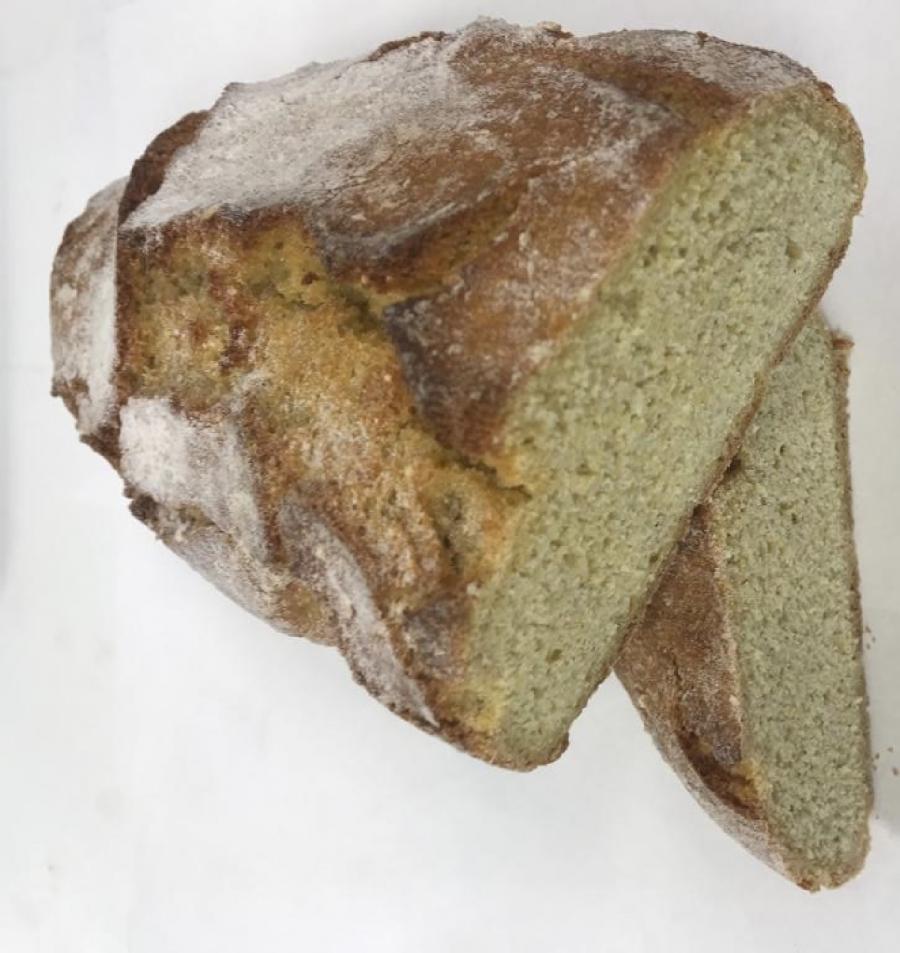 Pan elaborado con fariña de millo