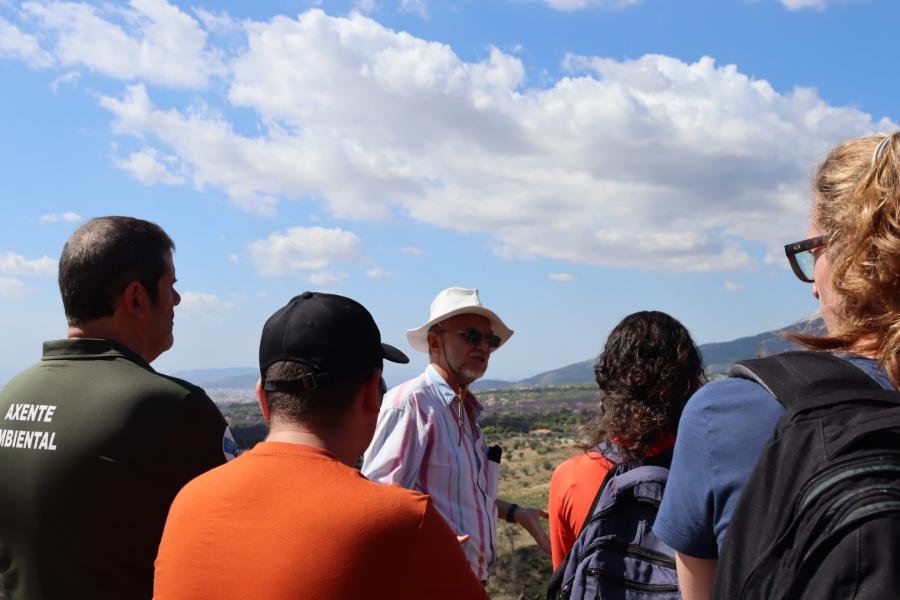 Estudantes e docentes desprazados ata Grecia ao abeiro do proxecto Facing Fire. Foto: Iria Souto