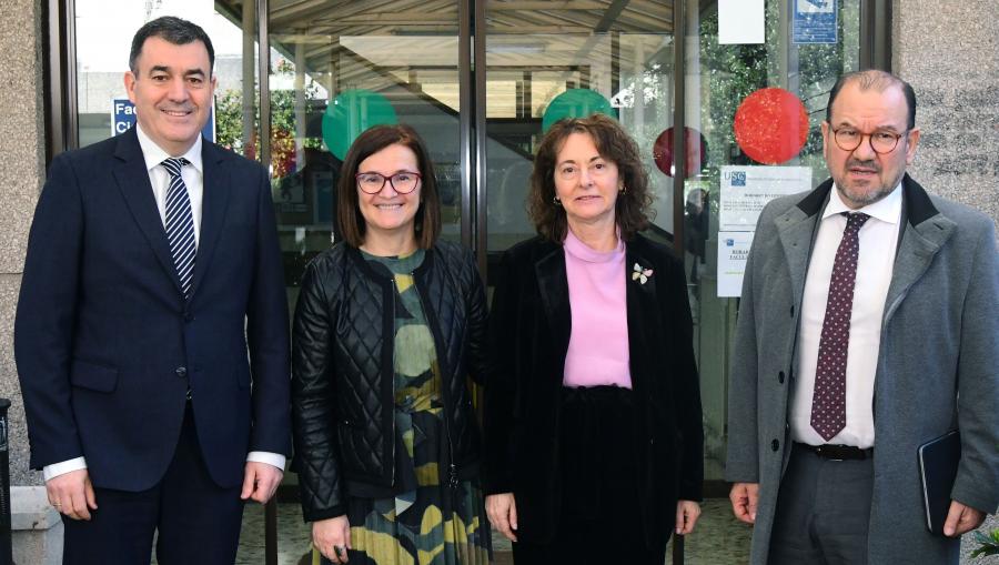 De esquerda a dereita, Román Rodríguez, Mar Lorenzo, Dulce García Mella e Antonio López. FOTO: Santi Alvite