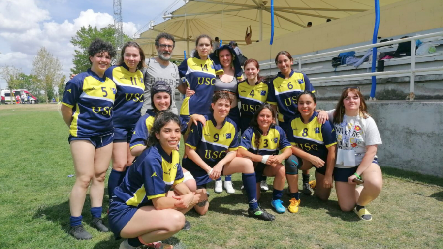 Integrantes do equipo de rugby 7 da USC