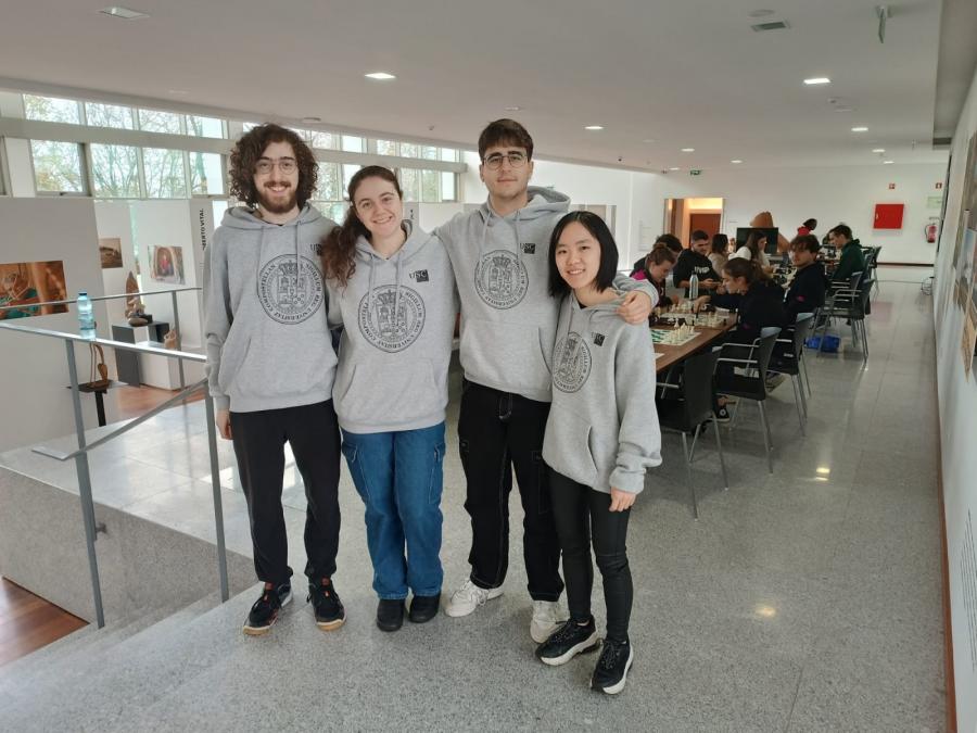 Alumnado participante en xadrez
