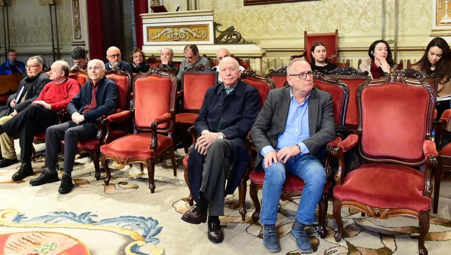 A presentación desenvolveuse no Paraninfo da USC na Facultade de Xeografía e Historia. FOTO: Santi Alvite