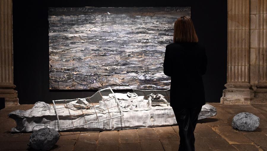 A obra do pintor e escultor alemán Anselm Kiefer forma parte da mostra. FOTO: Santi Alvite A obra do pintor e escultor alemán Anselm Kiefer forma parte da mostra. FOTO: Santi Alvite