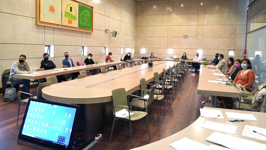 Sala da reunión. Foto: Santi Alvite