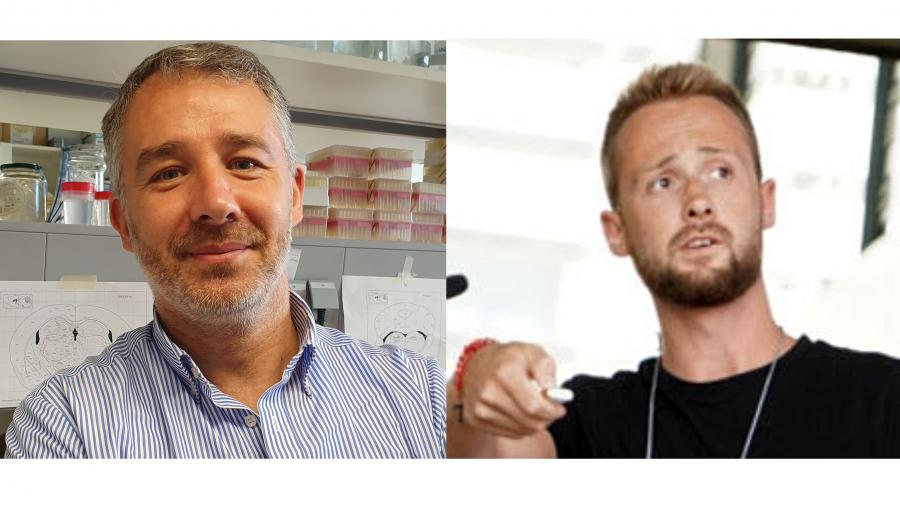 De esquerda a dereita, Miguel López e Edward Milbank