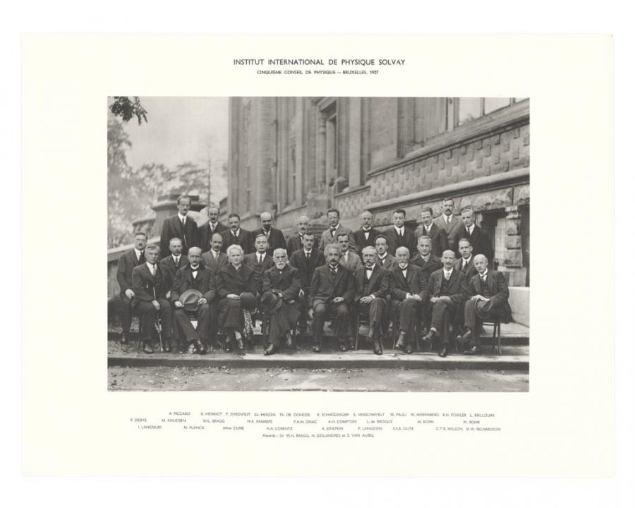 O Congreso Solvay de 1927 reuniu a Marie Curie, Albert Einstein ou Erwin Schrödinger, entre outros