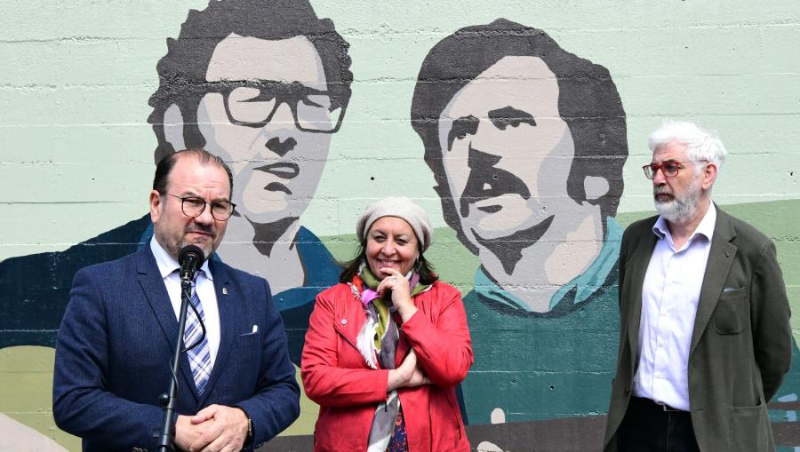 De esquerda a dereita, Antonio López, Uxía Senlle e Elias J. Feijó. FOTO: Santi Alvite