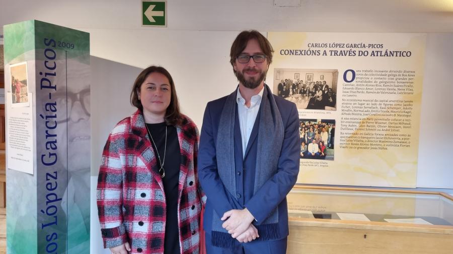 Javier Ares Espiño e María del Carmen Lorenzo Vizcaíno, comisarios da mostra