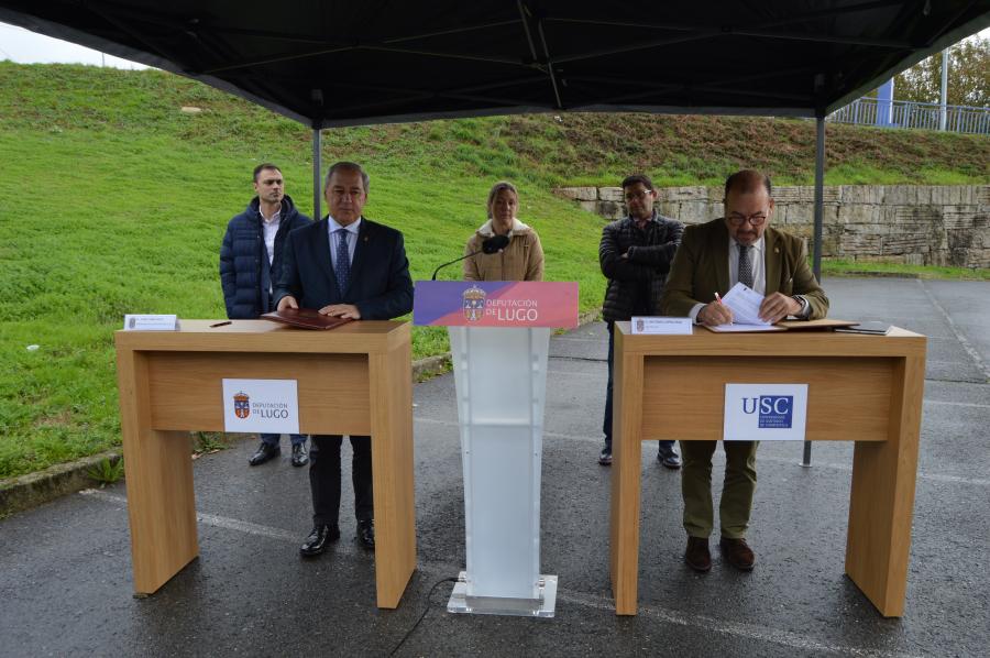 Sinatura do convenio para a cesión de terreos do Campus de Lugo aos que se trasladará a Facultade de Formación do Profesorado