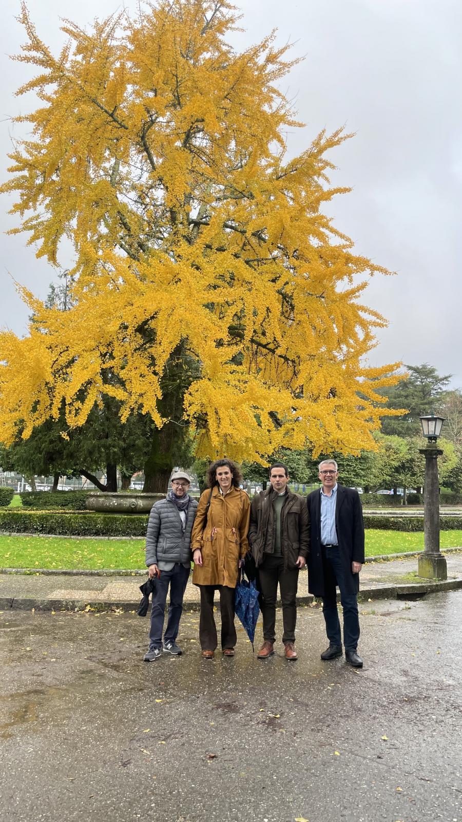 Equipo do proxecto Traffikgene. De esquerda a dereita, Javier Montenegro, Marisa Juanes, Alberto Fuertes e Mark Mayhew