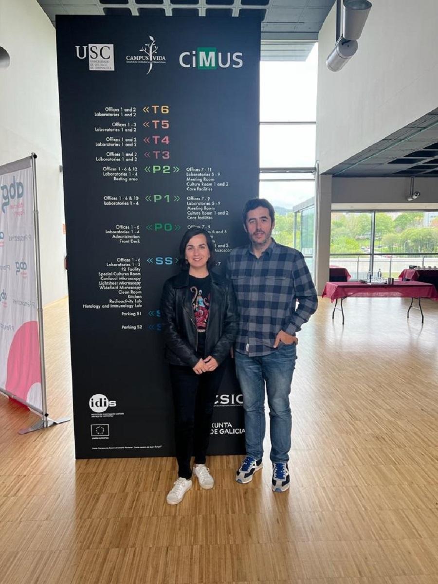 María de la Fuente e Pablo Aguiar no CiMUS 