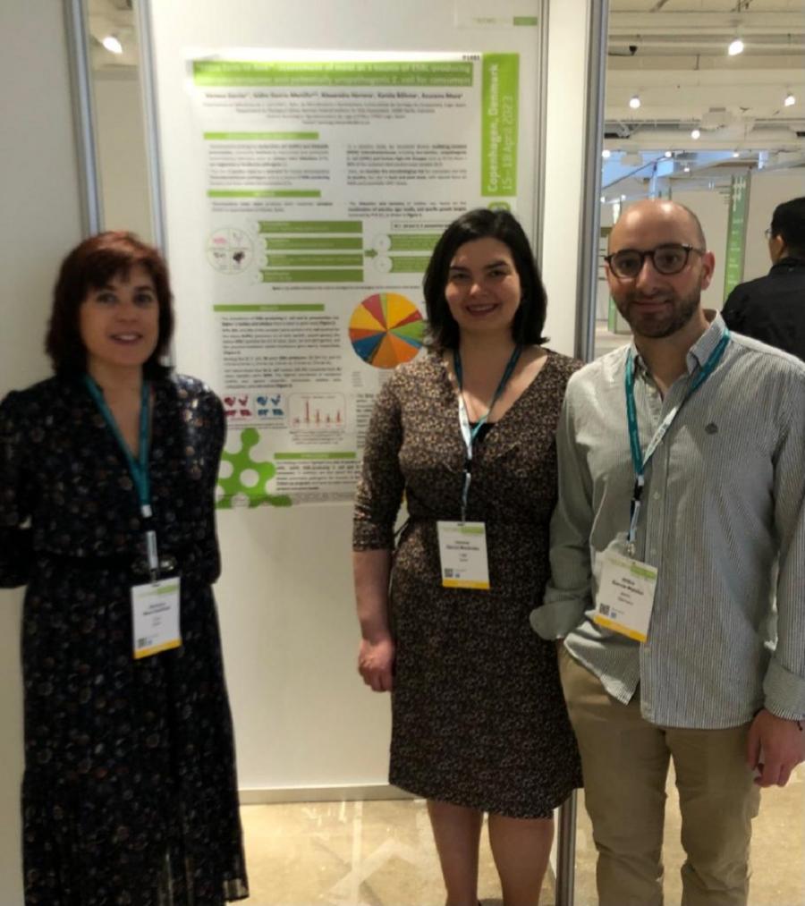 Azucena Mora, Vanessa García e Isidro García, en Copenhague