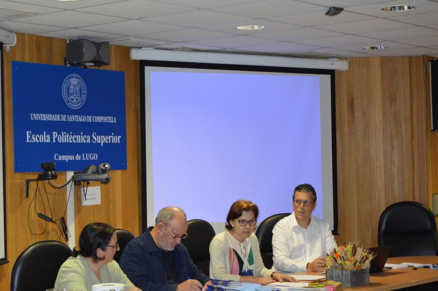 Sonia Valladares, Miguel Ángel Vázquez, Rosa Romero e Carlos Dosil, na apertura da xornada 