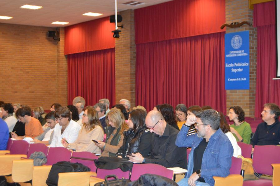 Responsables técnicos e políticos dos GDRs de Asturias e Galicia, na EPS de Enxeñaría