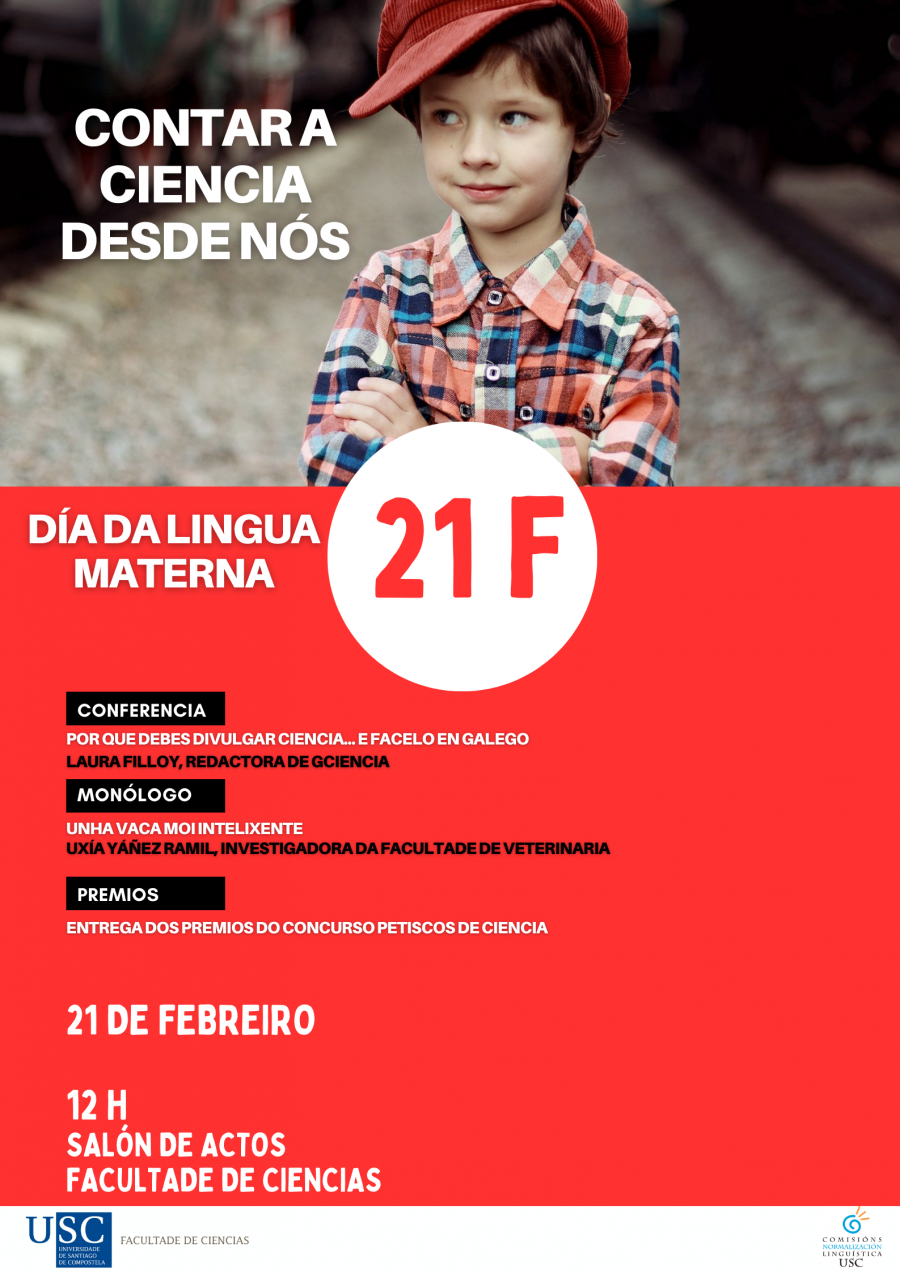 Cartel do evento 'Contar a ciencia desde nós' Cartel do evento 'Contar a ciencia desde nós'