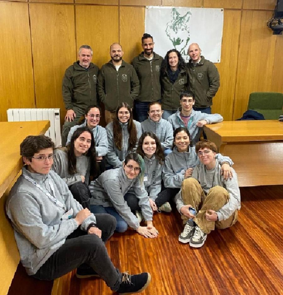 Organizadores e relatores do congreso sobre fauna salvaxe, en Veterinaria