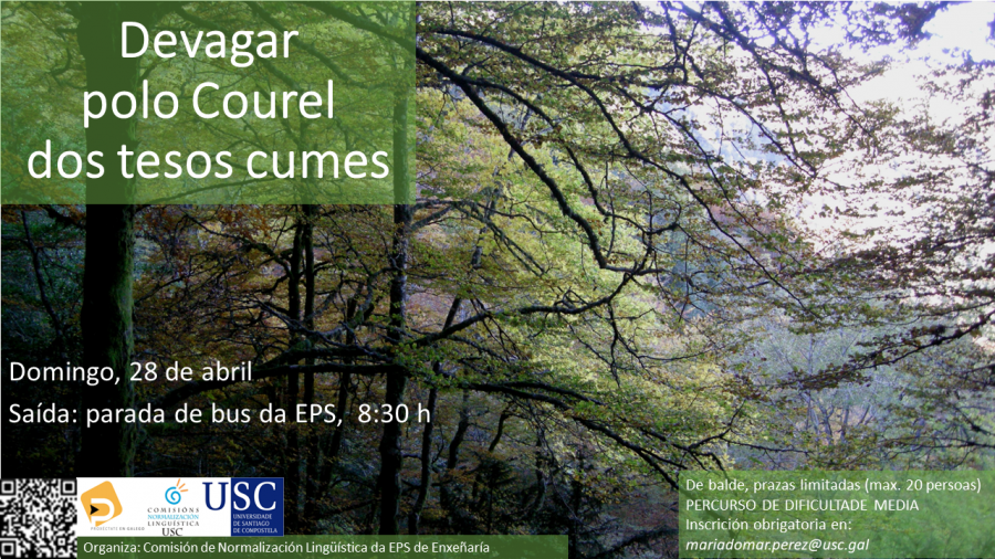 Cartel anunciador Cartel da camiñada abril 24