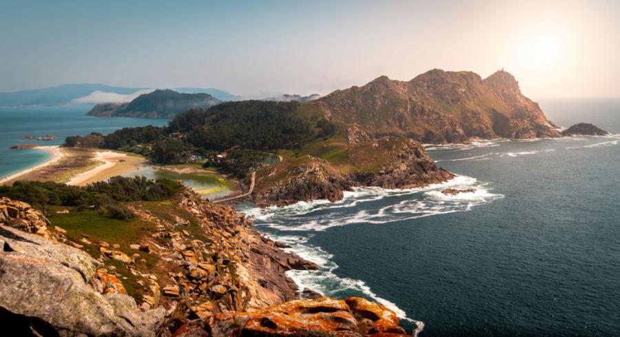 View of the Atlantic Islands National Park