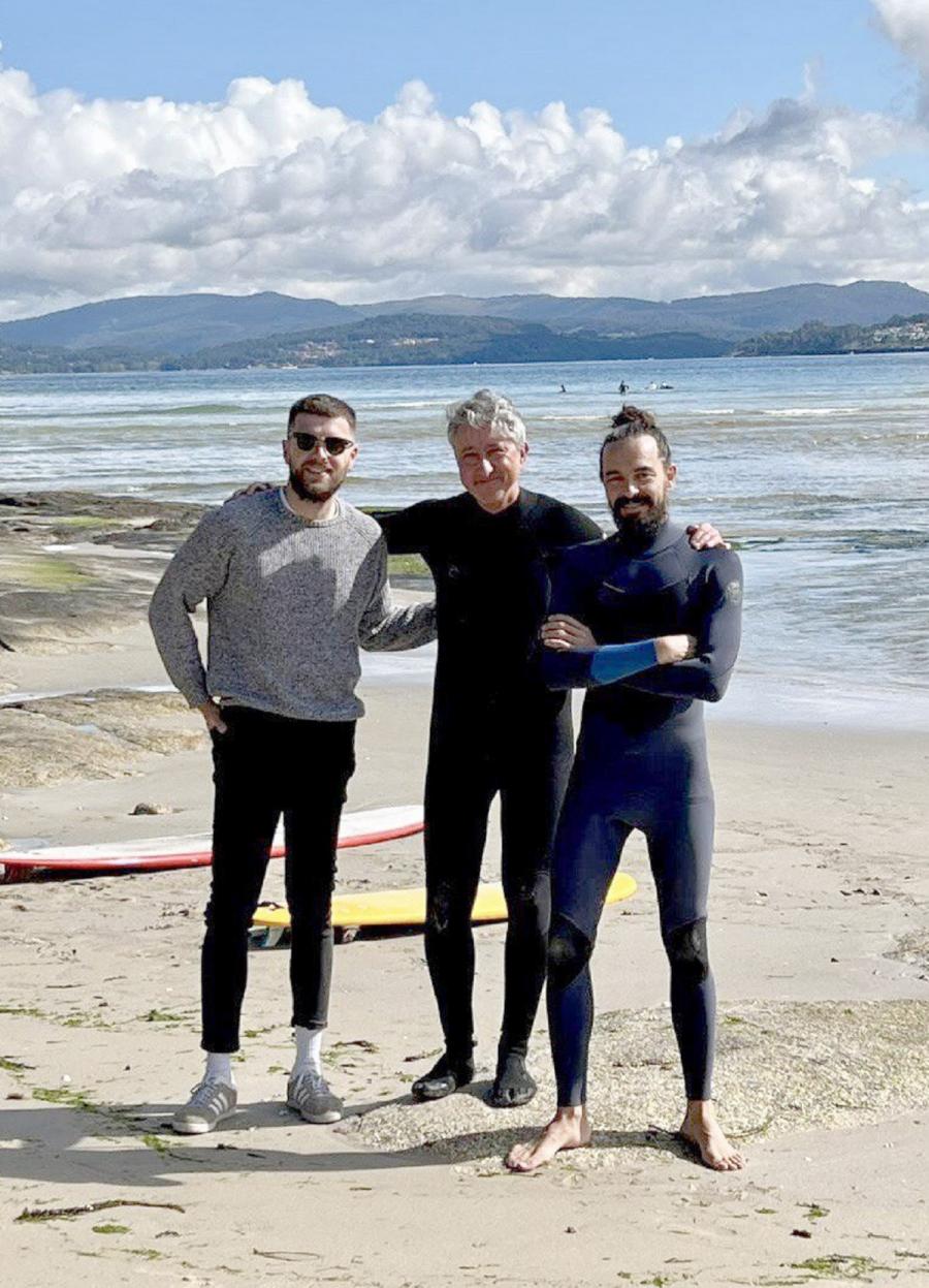 De dereita a esquerda, Hugo M. Ballesteros, Gonzalo Rodríguez-Rodríguez e Eduardo Sánchez-Llamas