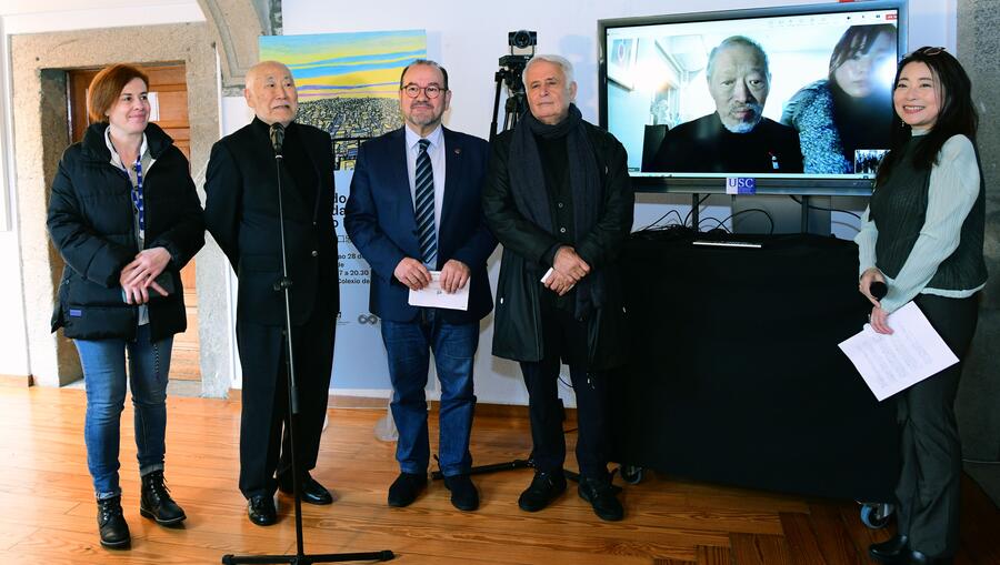 Na inauguración participou o propio Horiguchi por vidfeoconferencia