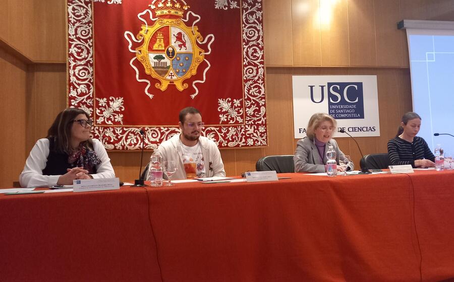 De esquerda a dereita, Ana Belén Traseira, Antonio Cagide, Asteria Luzardo e Patricia Regal