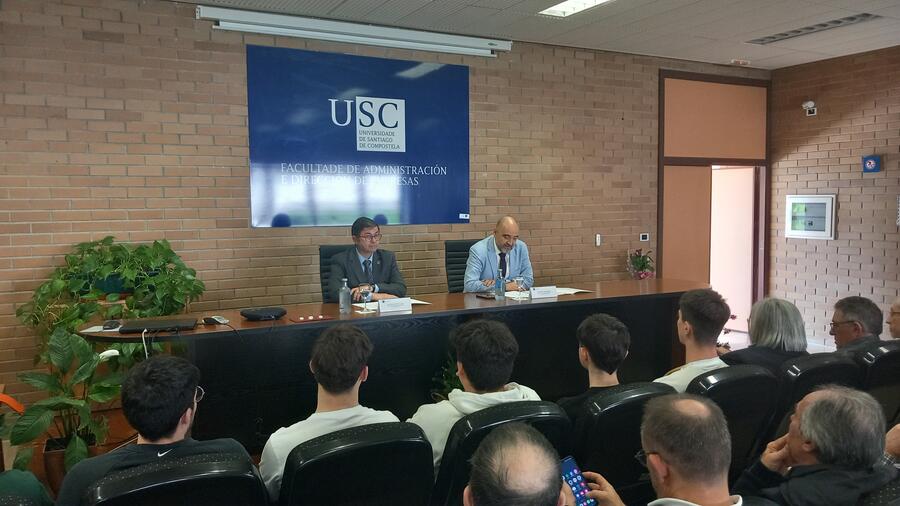 Francisco Fraga e Roberto Bande no transcurso do acto