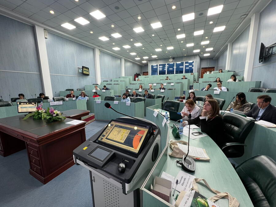 Profesorado da USC durante unha das xuntanzas