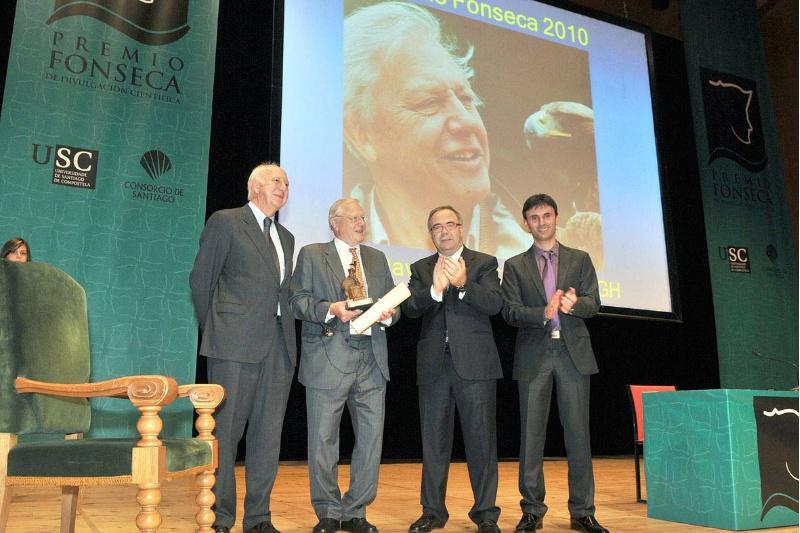 David Attenborough recolle este xoves nun acto público o Premio Fonseca de divulgación científica David Attenborough recolle este xoves nun acto público o Premio Fonseca de divulgación científica